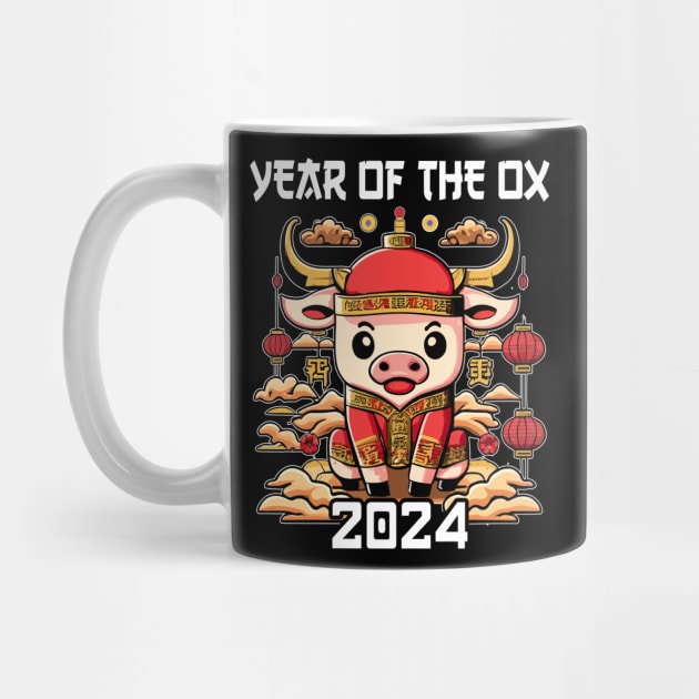 Chinese Zodiac New Year of the Ox 2024. Chinese new year | New year gift | Zodiac ox by ahadnur9926